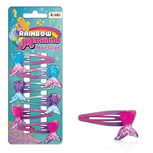 Craze 24218 Klipsy do Włosów Syrenka 6 sztuk