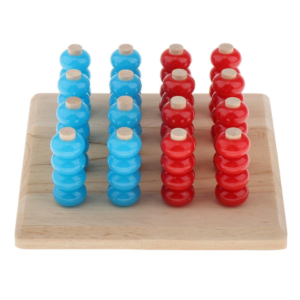 UJEAVETTE Gobang Board Game Puzzle Game Entertainment 4X4X4 Wood UJEAVETTE Gobang Board Game Puzzle Game Entertainment 4X4X4 Wood