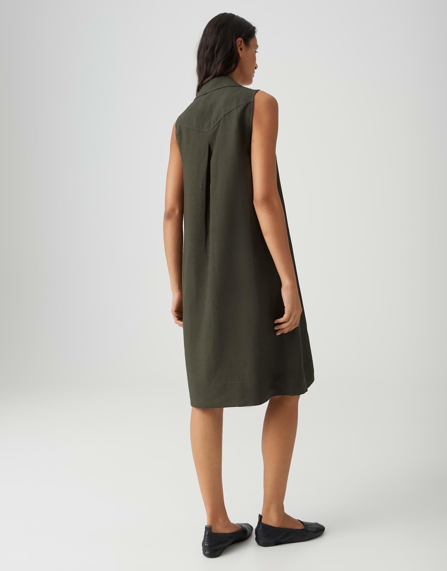 OPUS Damen Midikleid | Midikleid WIKA aus weich fallendem Viskose Leinenmix