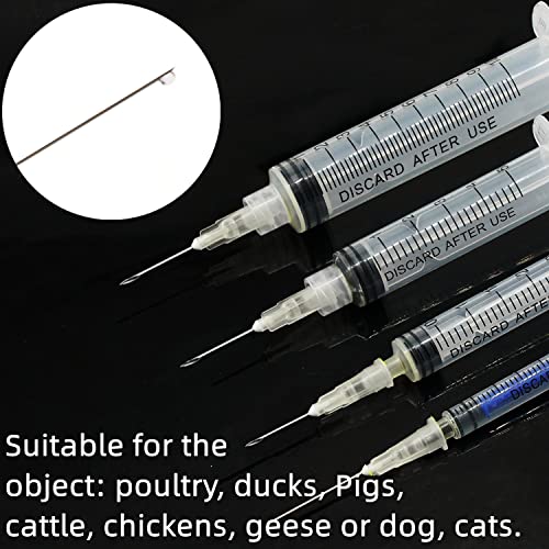 Image of 100 Pack 27Ga 1 /2 Inch Sterile Disposable Injection Needle with Cap for Scientific and Industrial Lab Dispensing Needl Accessories (27Ga)