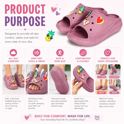 Image of NO SOX Women Orthopedic Slippers Comfortable Slides Flip Flops | Lightweight Anti Slip Sliders for Indoor Outdoor Casual Daily Wear