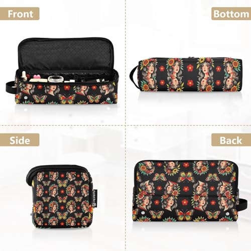 Bolsa de viaje para herramientas de cabello con tapete resistente al calor y soporte para planchas y rizadores miniatura 5
