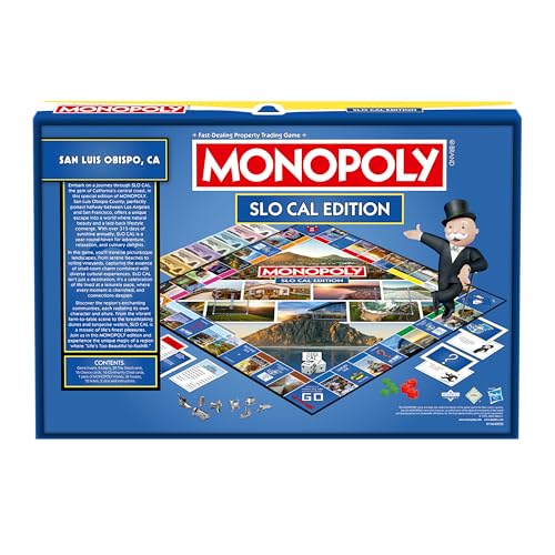 Monopoly Board Game SLO Cal Edition para 2-6 jugadores miniatura 3