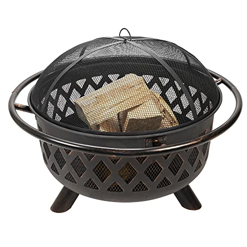 Endless Summer WAD792SP Oil Rubbed Bronze Wood Outdoor Firebowl thumb #1