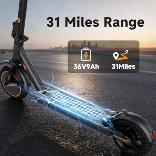 500W Electric Scooter for Adults, Motorized E-Scooter with