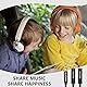 SUCESO Audio Klinke Y Splitter Adapter 3.5mm Stecker auf Buchse Headset Stereo Aux Splitter Kabel Kopfhörer Doppelstecker für Tablet, Laptop, Samsung, Smartphone, Lautsprecher, PC usw - 35cm(Schwarz)
