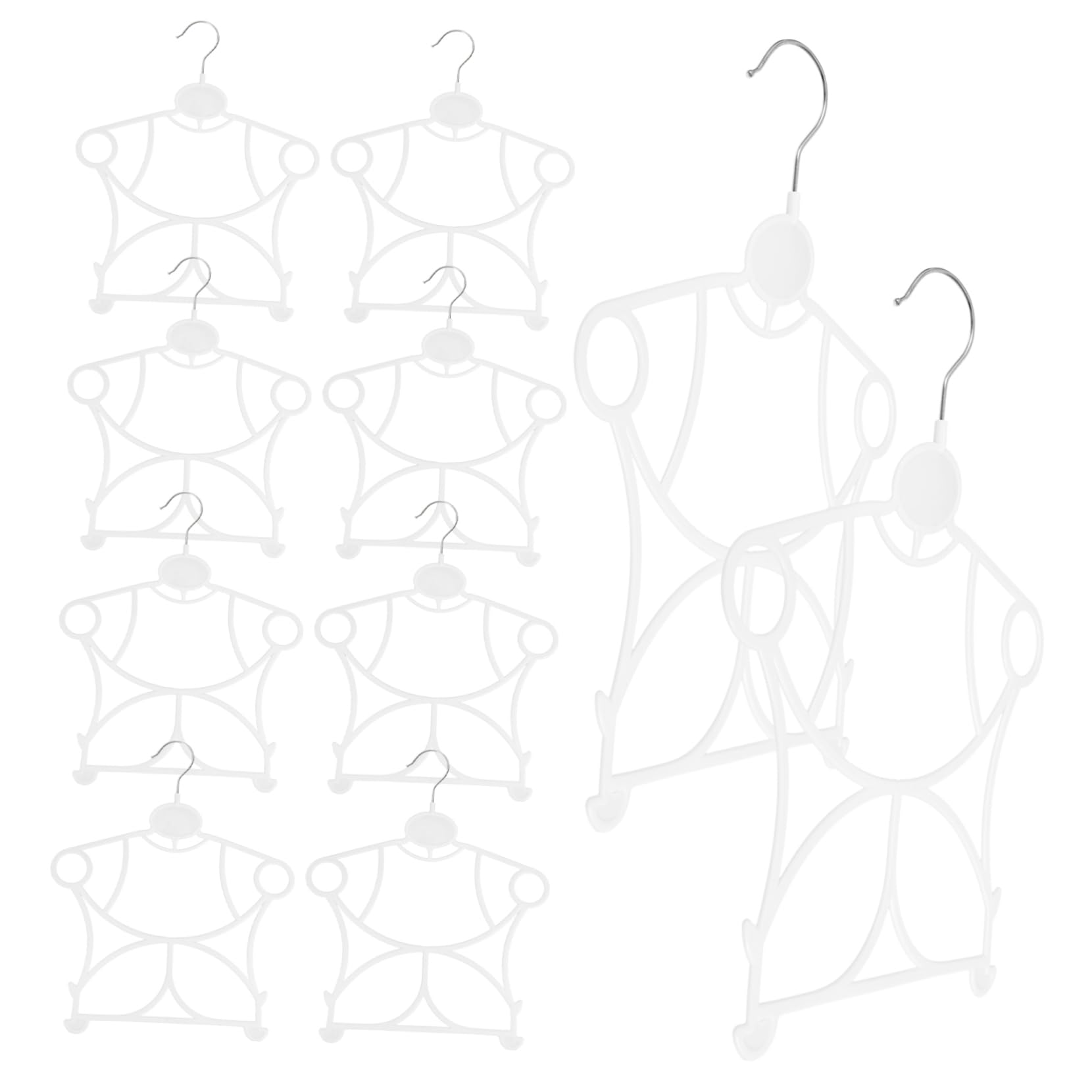 MAGICLULU 50 Pcs Percha Infantil Enteriza Perchas para Niños Trajes De Niño Perchas para Ropa De Bebe para Closet Pequeñas Percha De Ropa para Niños El Plastico