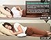 Gentle Living Cooling Lumbar Support Pillow for Sleeping Back Pain - Ergonomic Memory Foam with Heat Dissipating Cool Gel - Adjustable Height for More or Less Support - Washable Hypoallergenic Cover
