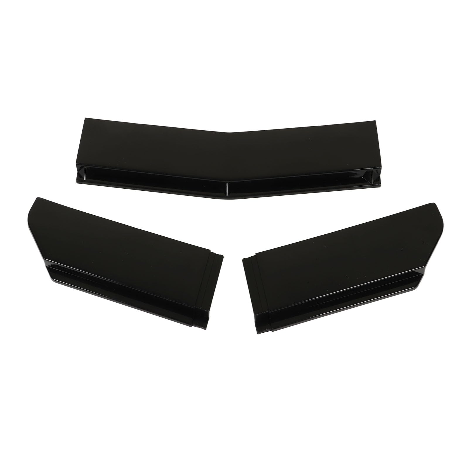 Luocute Przedni Spojler do Zderzaka, 5 Sztuk, Uniwersalny, 110-140 Cm | Adjustable ABS Front Lip Spoiler, Universal Fit for Sedan, 0-30cm Stroke, Anti Scratch Car Body Kit
