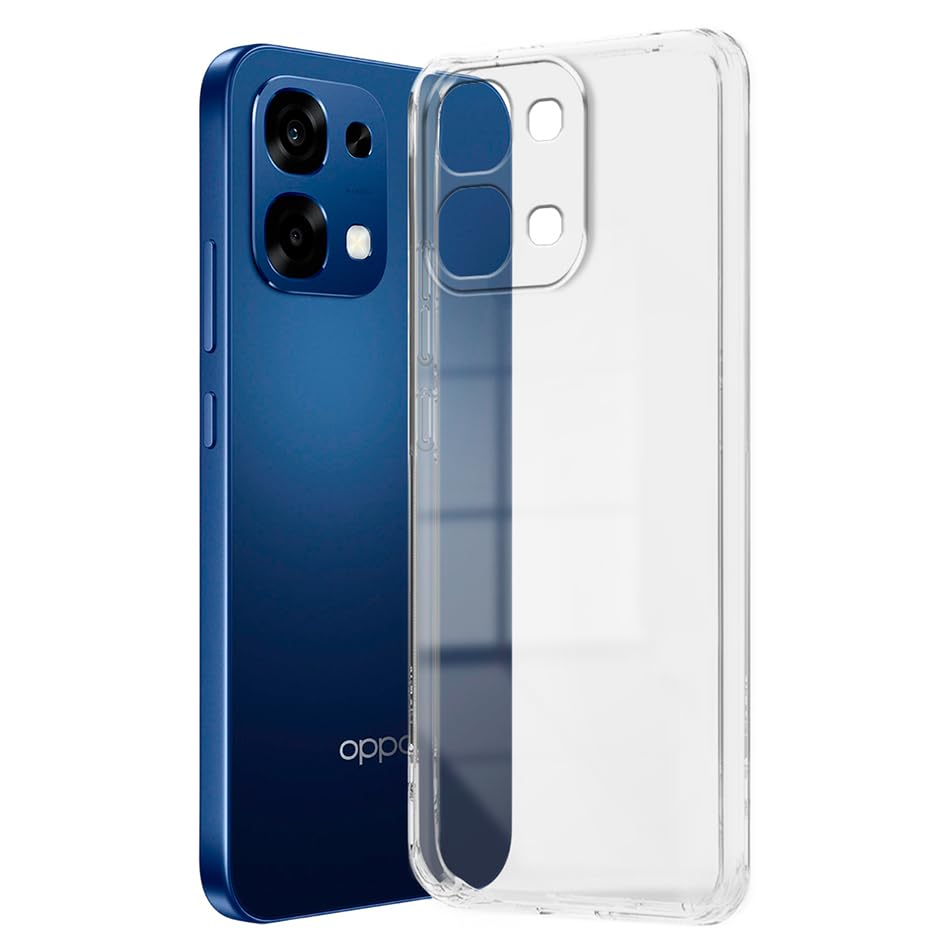 Image of Fashionury Crystal Clear Case for Oppo F33 5G / Oppo F31 5G | Yellowing Resistance | Transparent TPU Silicone | Raised Camera Lips | Slim Transparent Cover