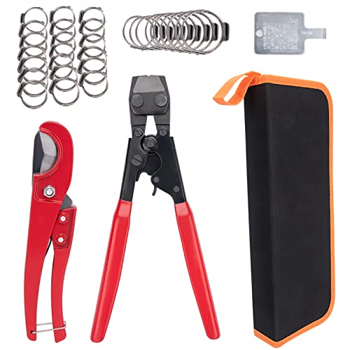 Pex Pipe Crimping Tool Kit with 20pcs 1/2