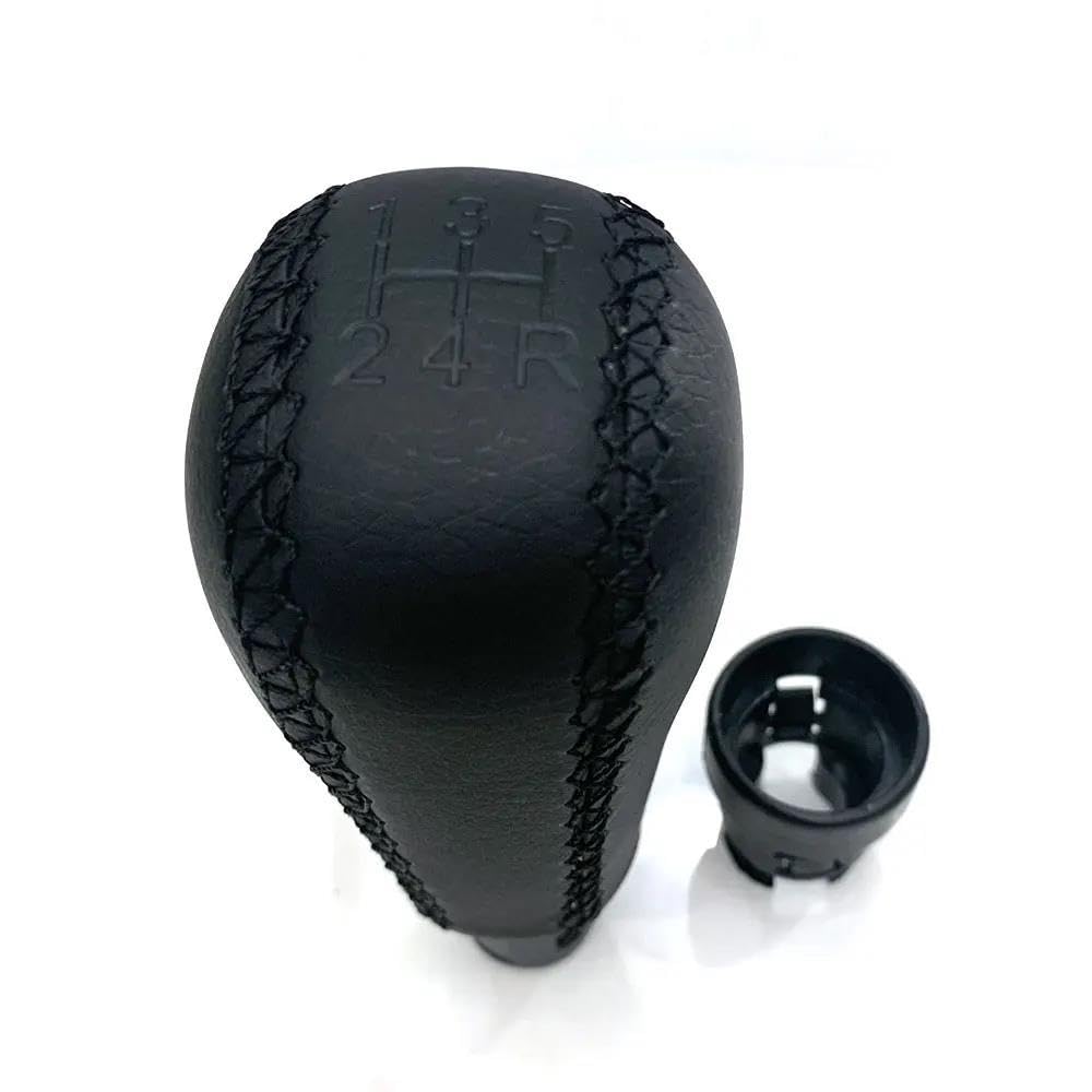 Sxqpocar 5 Speed Car 5 And 6 Speed Gear Shift Knob Stick Hand-Sewn Leather Shift Handball For Volvo V70 Manual Gear Lever Handball Shift Lever Head(5 Speed)