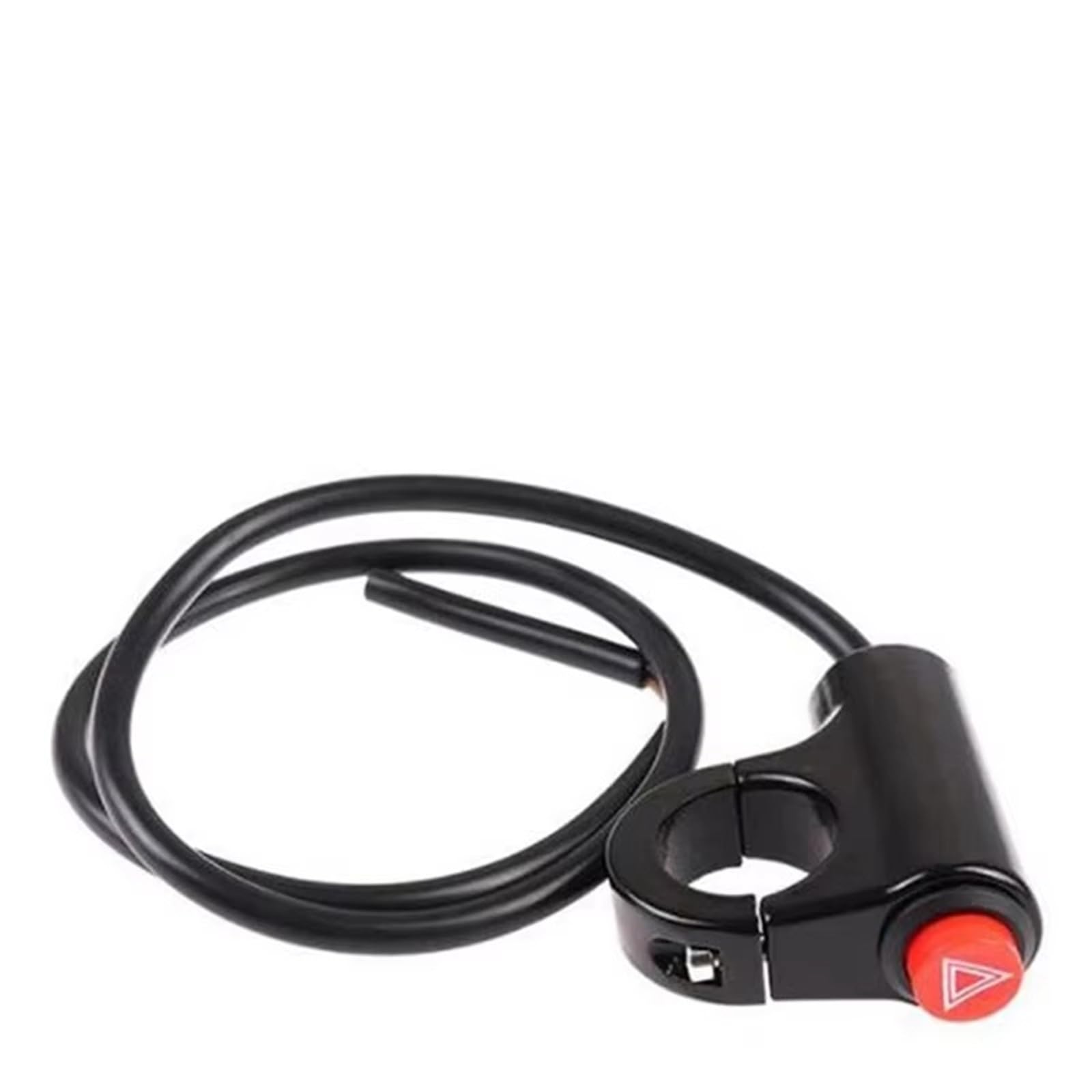 Interruptor Luz Intermitente Motocicleta Interruptor Luz Emergencia Botón Advertencia Doble Destello Interruptor Luz De Señal Emergencia Modificado Vehículo Eléctrico botón de Arranque Moto(A1)