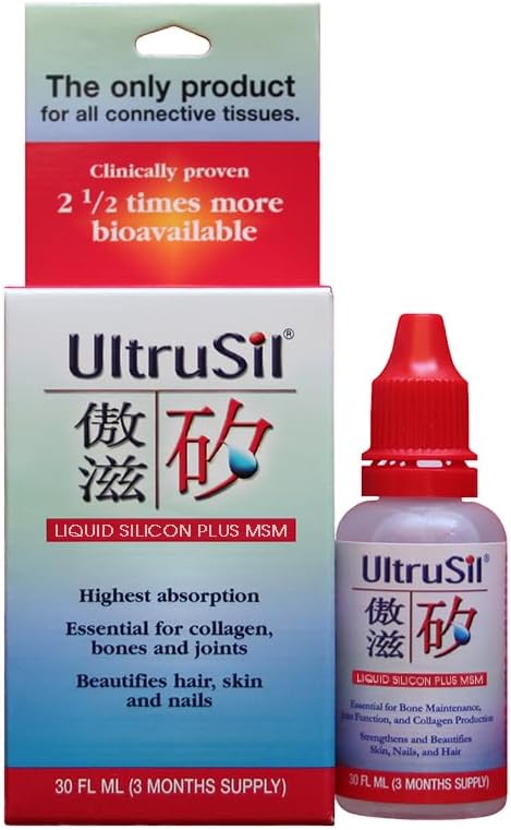 3 Bottles Pack UltruSil 30ml Liquid Silicon Plus MSM | Auspicious Group Inc UltraSil Auspi Group UltruSil | UltraSil 30ml |