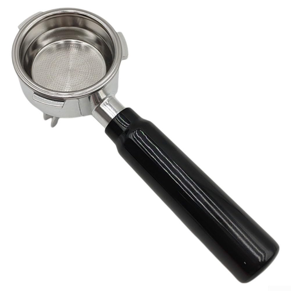 Porte-filtre pour machine à café avec poignée en bois pour Maxim's Hauswirt pour Petrus – Alliage d'aluminium pour panier à filtre à expresso (58 mm orange)