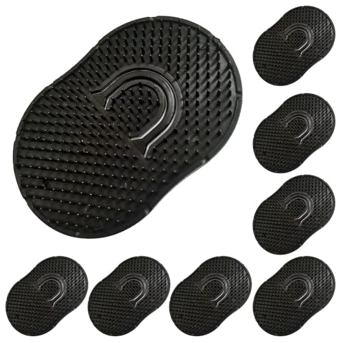Soft 'N Style 8 Packs Pocket Hand Palm Pocket Brush Shampoo Brush