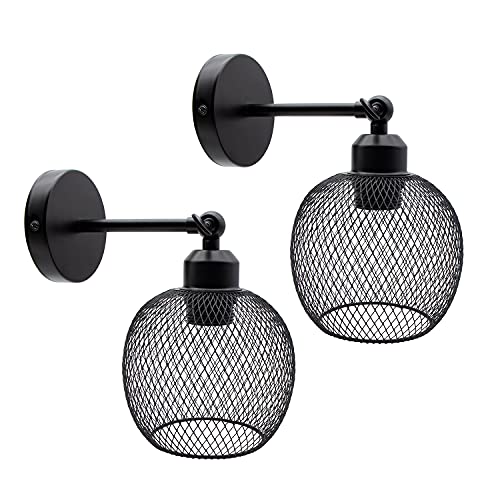 Applique Industriale Retrò, 2 Pezzi Lampade da