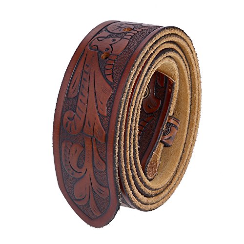 Image of Gelante Genuine Full Grain Leather Belt Strap without Belt Buckle