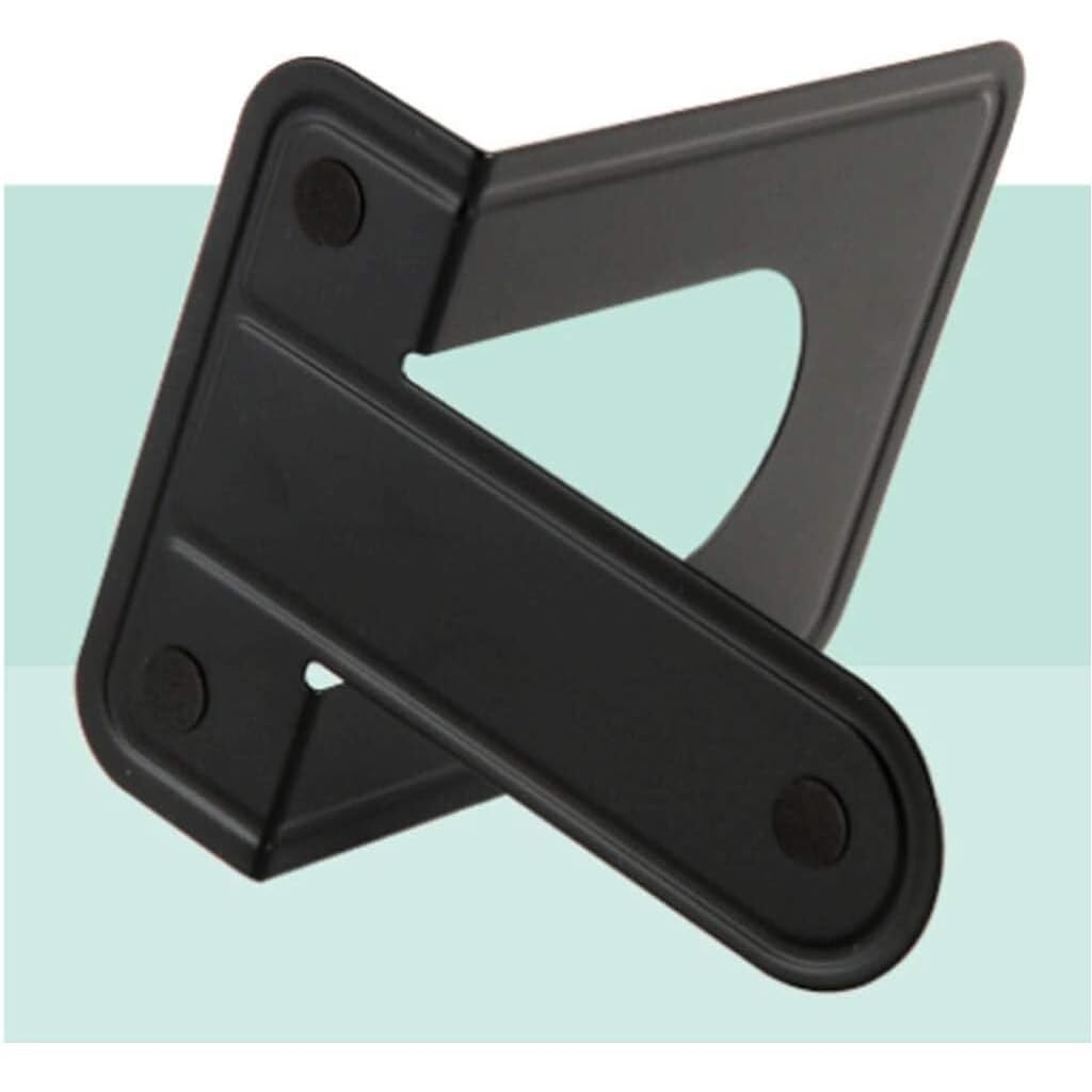 Buchstopper Buchstützen Dekorative Große Buchstützen, Gitter, Buchstützen aus Metall, für Halten von Büchern, für Heimbürobedarf Bücherhalter Buchstütze (Color : Black, Size : A)
