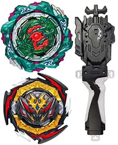2 Pcs Gyros + 1 Pcs Launchers Battle Bey Burst Set, Battling Tops, Stickers & Launchers Set, Boys Kids Birthday Party Idea 507