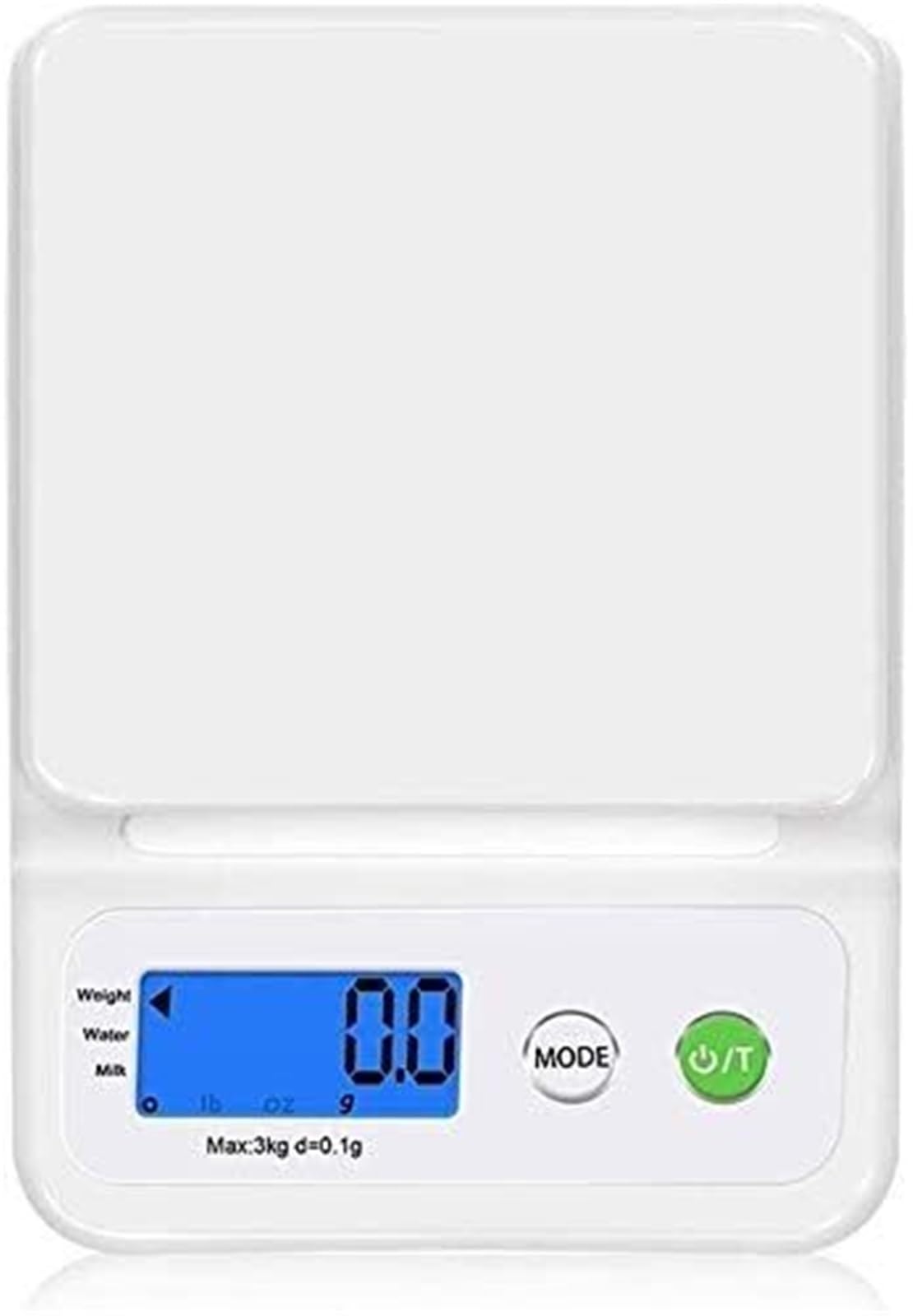 MYUYEE Kitchen Scales Electronic 3Kg/0.1G Digital Food With Back-Lit Lcd Display, 3Kg/0.1G (3Kg/0.1G)