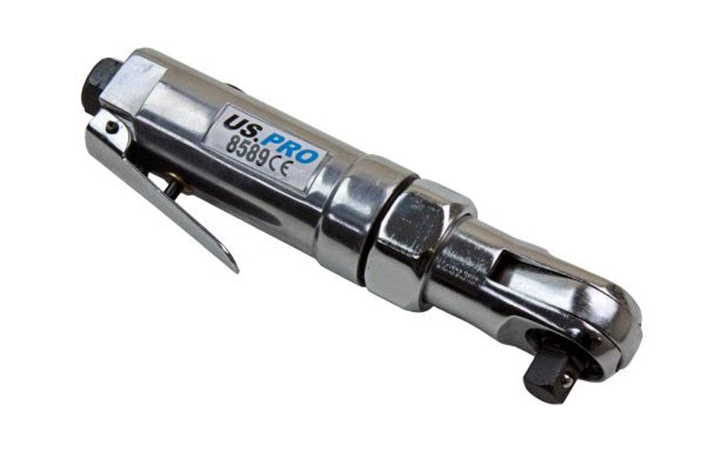Bergen 3/8 Inch Drive Stubby Mini Air Ratchet Wrench B8557