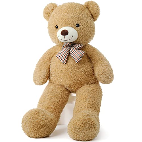 Doldoa Giant Teddy Bear Stuffed Animal, Big Teddy Bear For Baby Shower, Life Size Teddy Bear For Girlfriend Children, 47Inch, Tan #TOP4