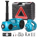 SEESII Hydraulique 5 tonnes, 12V Cric électrique Voiture Kit (Portée de Levage 17,7 Pouc...