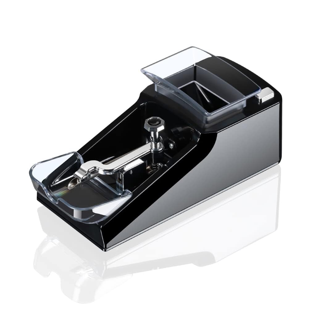 maszyna do zwijania, 8MM W pełni automatyczna domowa elektryczna maszyna do napełniania tytoniu o dużej mocy, prezent dla mężczyzn(Black)