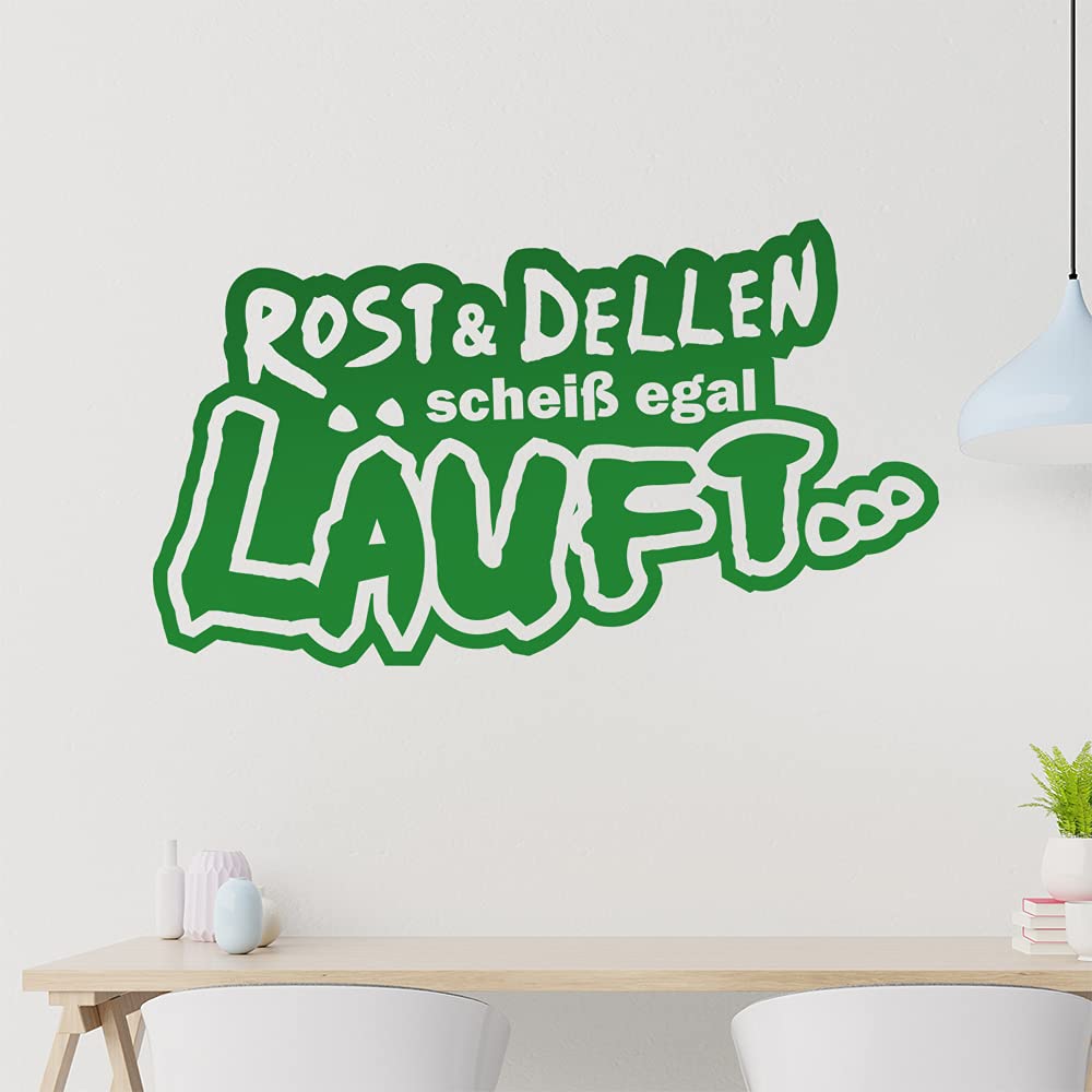 Kiwistar Rost & Dellen scheiß egal Lauft... - Offroad Tour Dirt Wall Sticker in 6 Sizes - Wall Sticker - Decoration, Kitchen, Living Room, Bedroom, Bathroom