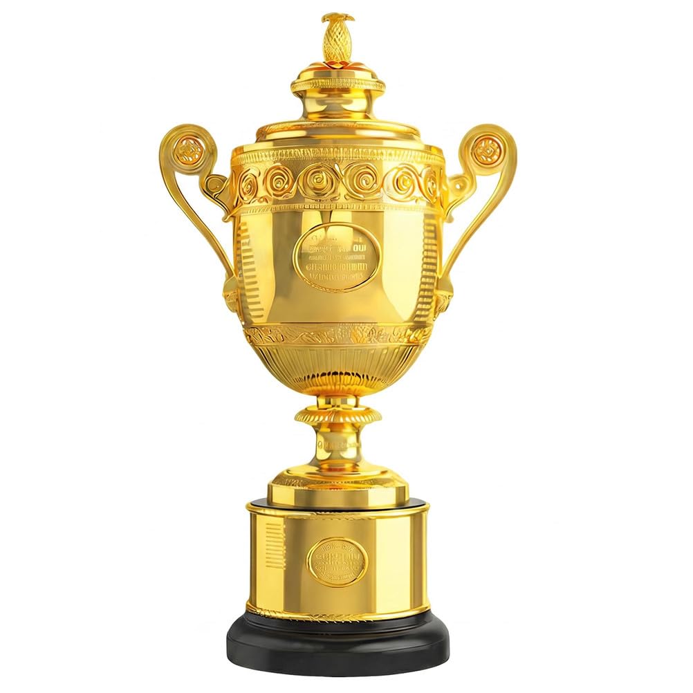 Grand Slam Tennis Trophäe Replik, Rasenplatz Meisterschaft Pokal Sammlerstück, Tennis Trophäe Modell, Geschenk für Tennisfans, Deko für Schreibtisch Büro oder Clubhaus