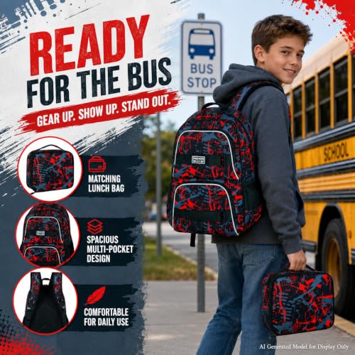 Image of Laptop Backpack, 16 Inch School Bag College Bookbag, Water Resistant Backpacks for Teens Girls Boys Women Men Students