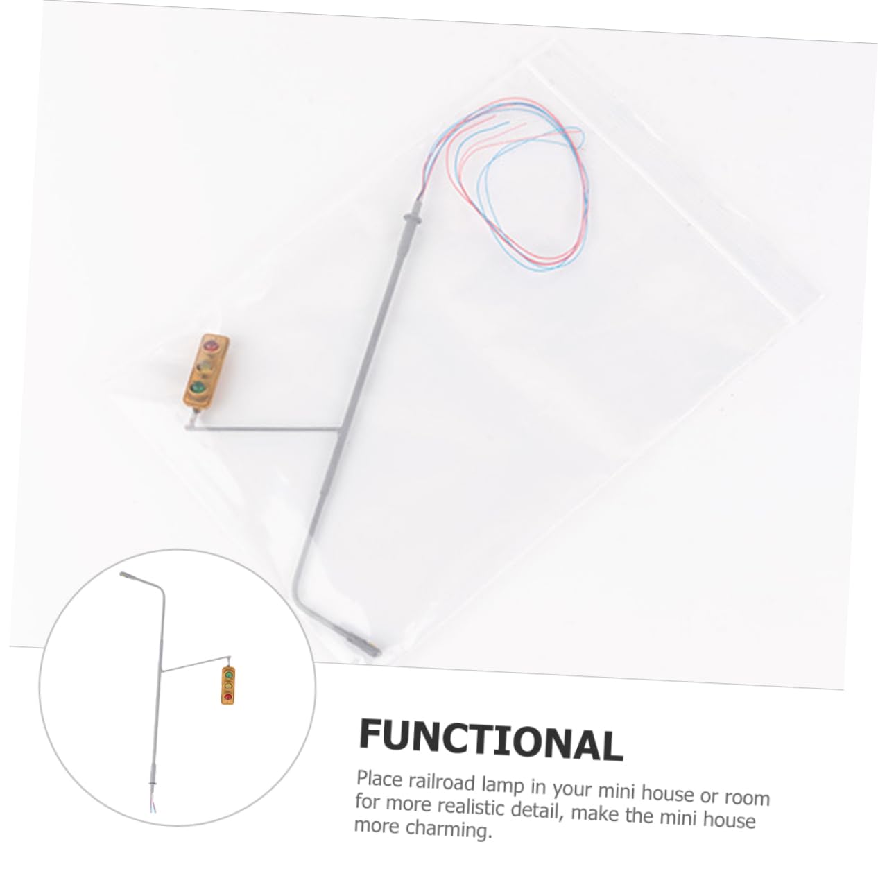 SEWOART Mini Signal Light Model for Model Railway Construction Toys Scale Trains
