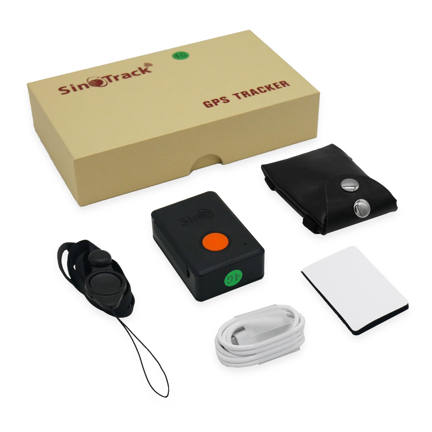 SinoTrack GPS Tracker 4G – Mini dispositivo di localizzazione per bambini, anziani e pazienti con demenza – monitoraggio live della posizione con funzione di allarme lunga durata della batteria
