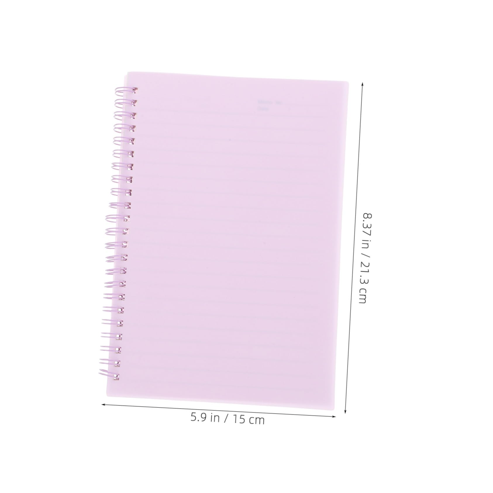 Homoyoyo 5pièces Lot De Carnets à Spirale Pages Lignées Cahier Pratique Pour Bureau Bloc-notes Pour Écriture Fluide