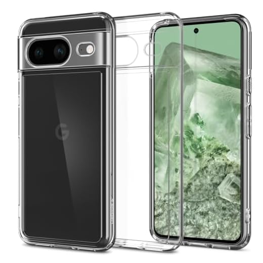 Spigen Ultra Hybrid Coque Compatible avec Google Pixel 8 - Transparent
