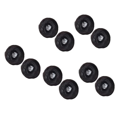 Beaupretty 10 piezas de peluca de moño, herramientas de esponja de maquillaje, con clip de esponja para mujer, cola de caballo mágica, moño, peluca, disponible en Yaxa Peru