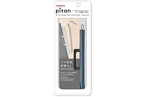 Zebra P-JJ115-BGR Pitan Gel Ballpoint Pen with Note Holder, Blue Gray