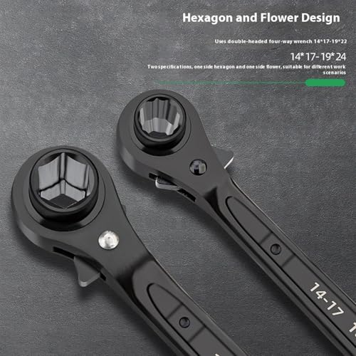 Clé à cliquet réversible outil à douille 6 points manche ergonomique réparation auto