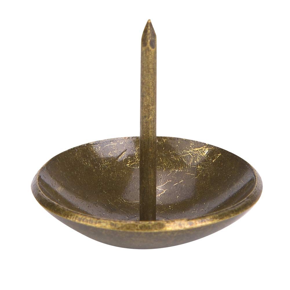30 Pezzi Chiodi per Tappezzeria, Disegni per Sedie, Chiodi per Moquette, Perni Rotondi per Ispessimento Tappezzeria, Borchie per Placcatura in Ferro per Accessori per (30 * 30mm (addensato))