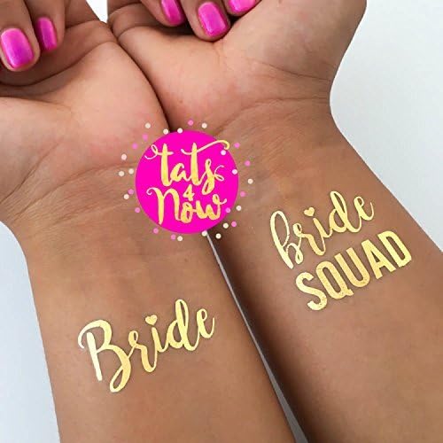 Bachelorette party favor decoration tattoo, BRIDE SQUAD, bridal party, bridesmaid tattoo, bride, hens party, wedding party