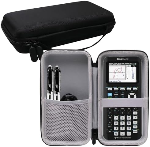 Case Compatible With Texas Instruments TI-Nspire CX II/TI Nspire CX/TI-NSPIRE CX-II T CAS/for TI-84 Plus/TI-83 Plus CE Color Graphing Calculator, Storage Holder-Pink (Box Only - View #4