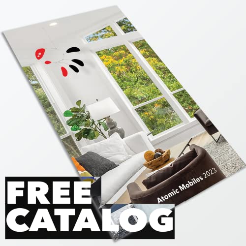 Alluring Black Mcm Hanging Art Mobile By Atomic Mobiles 24"X26" - Made In The Usa | Mid Century Modern Style For Home And Office Decor #TOP4