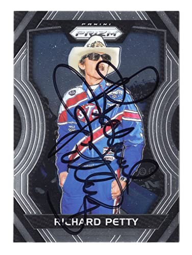 AUTOGRAPHED Richard Petty 2018 Panini Prizm Racing COWBOY HAT (#43 STP Team) Signed NASCAR Collectible Trading Card with COA