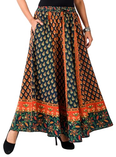 Image of Premium Cotton Skirt for Women with Pocket, Free Size