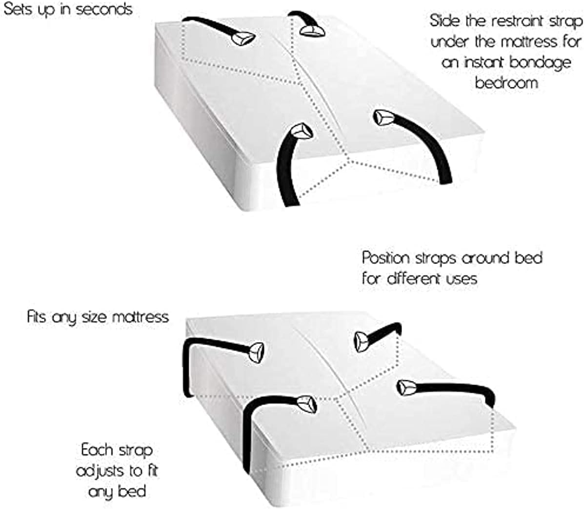 Montaje de Cama B-D-S-M Una Cuerda de Seguridad con una Postura Flexible Fija Šèxy Tòy Hot Novelty B-D-S-M Set Šêx Set