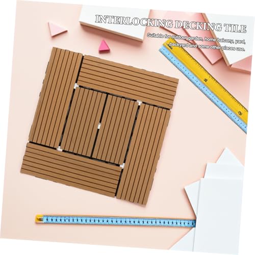 Dalles de terrasse emboîtables antidérapantes plastique extérieur jardin