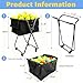 Jwevvie Tennis Ball Hopper Cart, Foldable, Large Capacity Pickleball Tennis Ball Collector for Court Training & Coaching with 4 Wheels Portable