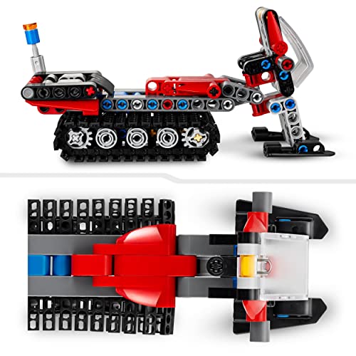 Technic Gatto delle Nevi, Set 2 in 1 con Motoslitta e Spazzaneve Giocattolo, Modellino da Costruire di Veicolo Invernale, Giochi per Bambini e Bambine da 7 Anni in su, Idee Regalo 42148 - Lego - Immagine 6