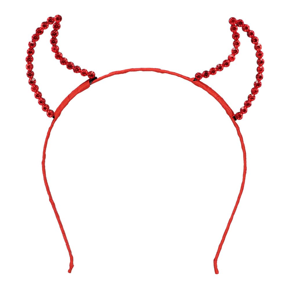 Boland - Set of 4 Devil Diamond Tiara Headband for Devil or Demon Costume